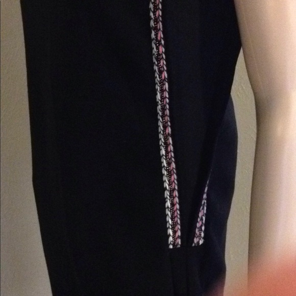 See You Soon Black Tunic Dress with Pink Edging - Picture 5 of 8